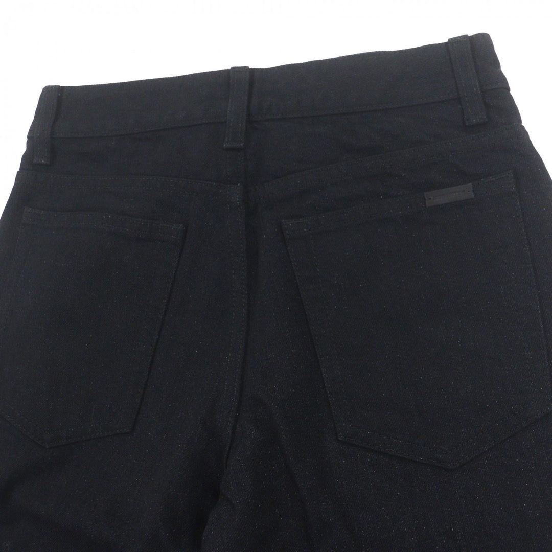 Pristine SAINT LAURENT PARIS Denim pants black cotton mens 27 644678