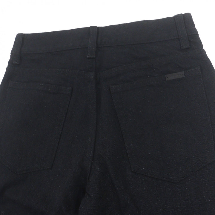 Pristine SAINT LAURENT PARIS Denim pants black cotton mens 27 644678