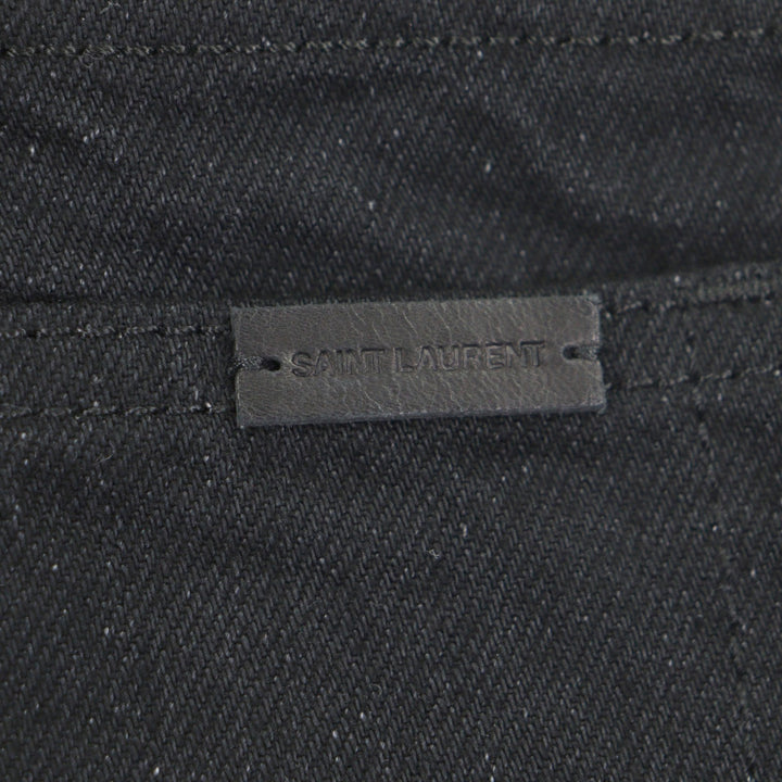 Pristine SAINT LAURENT PARIS Denim pants black cotton mens 27 644678