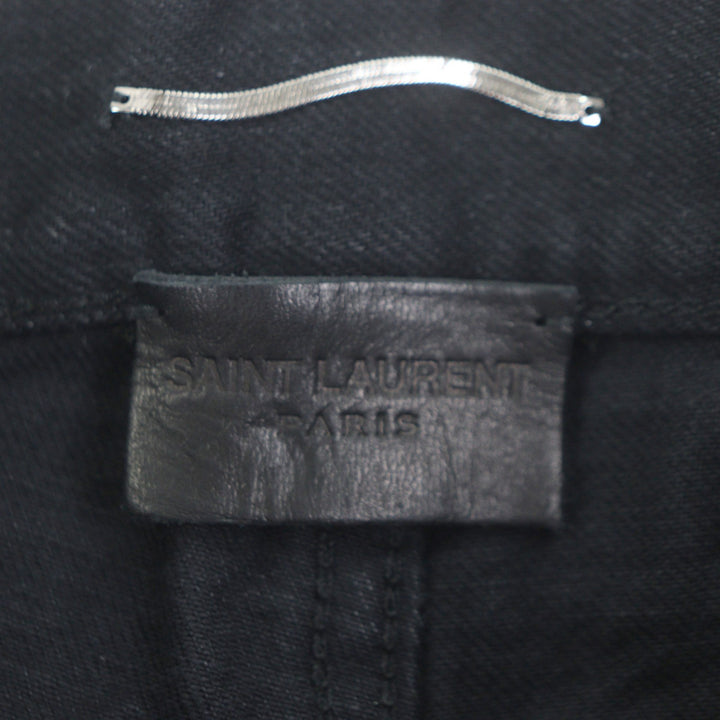 Pristine SAINT LAURENT PARIS Denim pants black cotton mens 27 644678