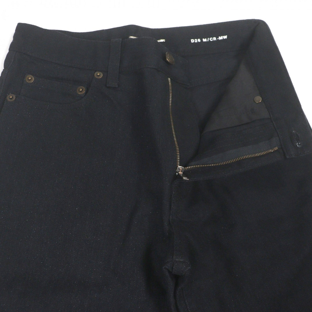 Pristine SAINT LAURENT PARIS Denim pants black cotton mens 27 644678
