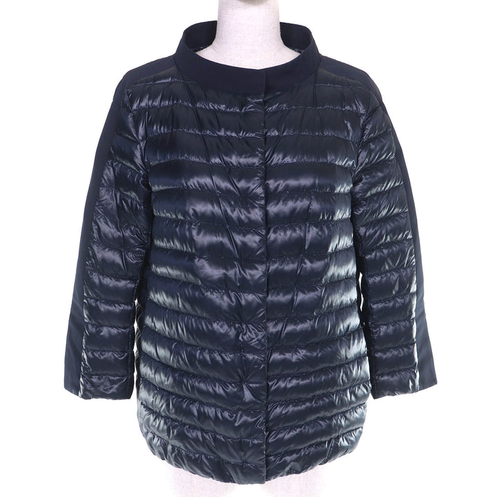 Excellent Herno Down jacket With logo Lightweight Navy Women 42 PI0926D-12017