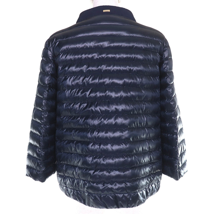 Excellent Herno Down jacket With logo Lightweight Navy Women 42 PI0926D-12017