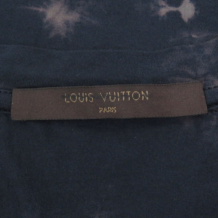 Great LOUIS VUITTON Short sleeve T-shirt Logo patch tie-dye pattern