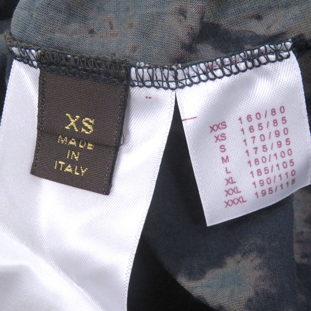 Great LOUIS VUITTON Short sleeve T-shirt Logo patch tie-dye pattern