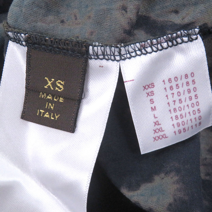 Great LOUIS VUITTON Short sleeve T-shirt Logo patch tie-dye pattern
