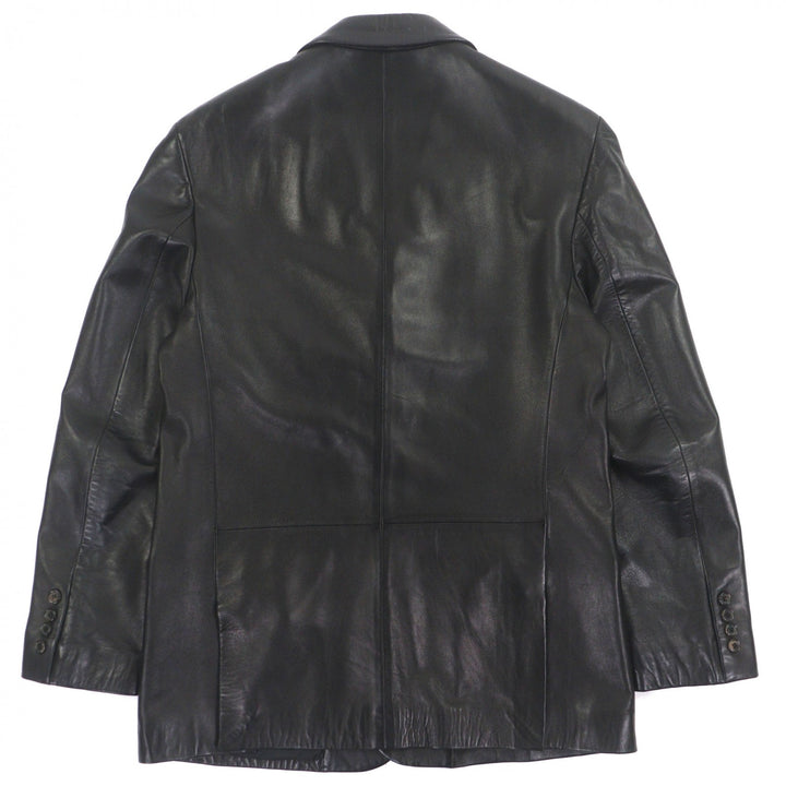 Excellent RALPH LAURENPURPLE LABEL tailored jacket black Cowhide mens 38