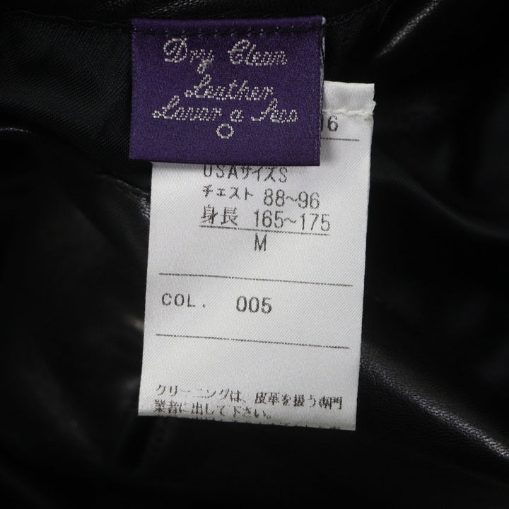 Excellent RALPH LAURENPURPLE LABEL tailored jacket black Cowhide mens 38