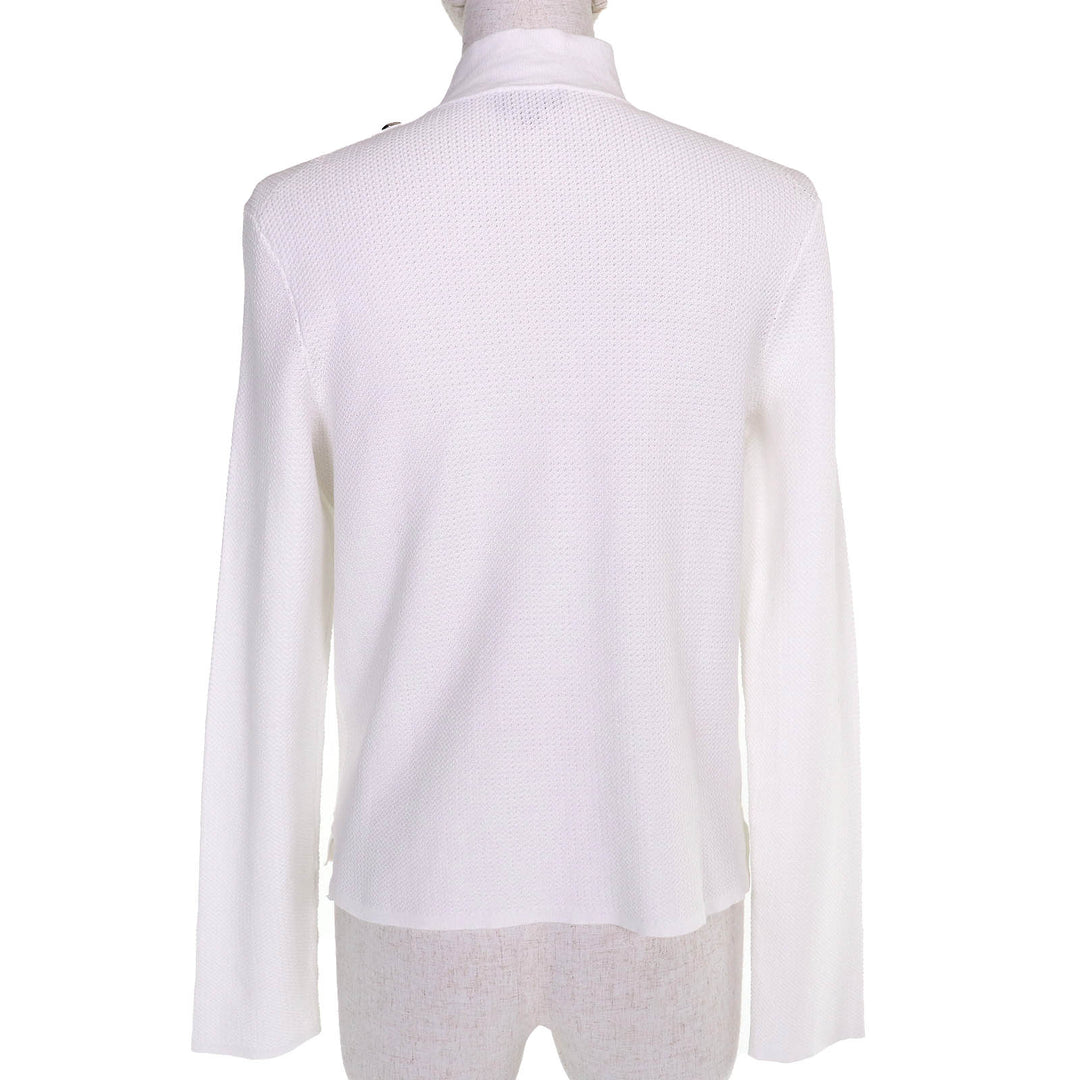 Excellent CHANEL tops Rhinestone COCO Button Long Sleeve 38 22B P73461 K10553