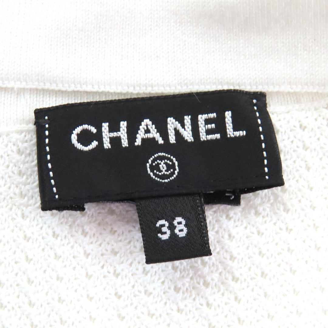 Excellent CHANEL tops Rhinestone COCO Button Long Sleeve 38 22B P73461 K10553