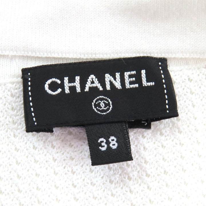 Excellent CHANEL tops Rhinestone COCO Button Long Sleeve 38 22B P73461 K10553