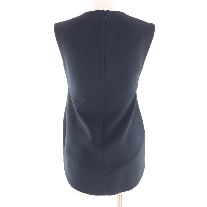 Excellent YOKO CHAN blouse Navy polyester Women 36 YCB-218-092