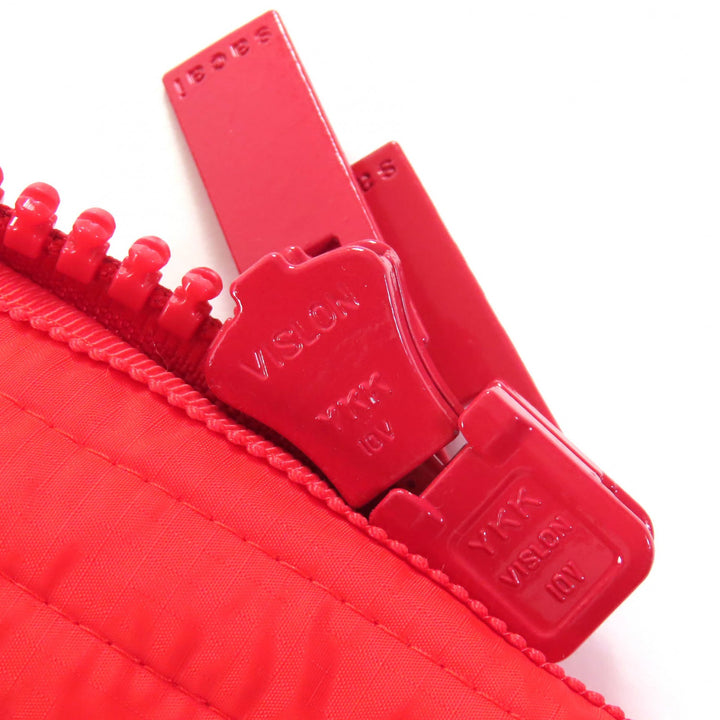 Excellent Sacai Jacket Padded jacket Short sleeves, double zip Red 2 21-05755