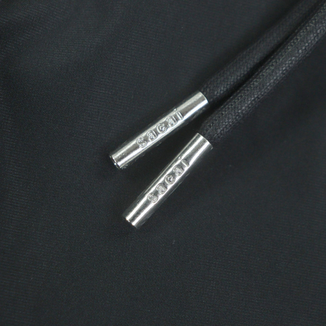 Pristine Sacai mountain hoodie Taffeta Blouson black polyester mens 1 24-03399M