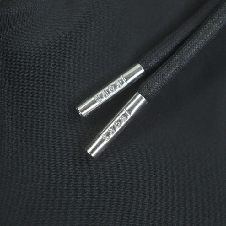 Pristine Sacai mountain hoodie Taffeta Blouson black polyester mens 1 24-03399M