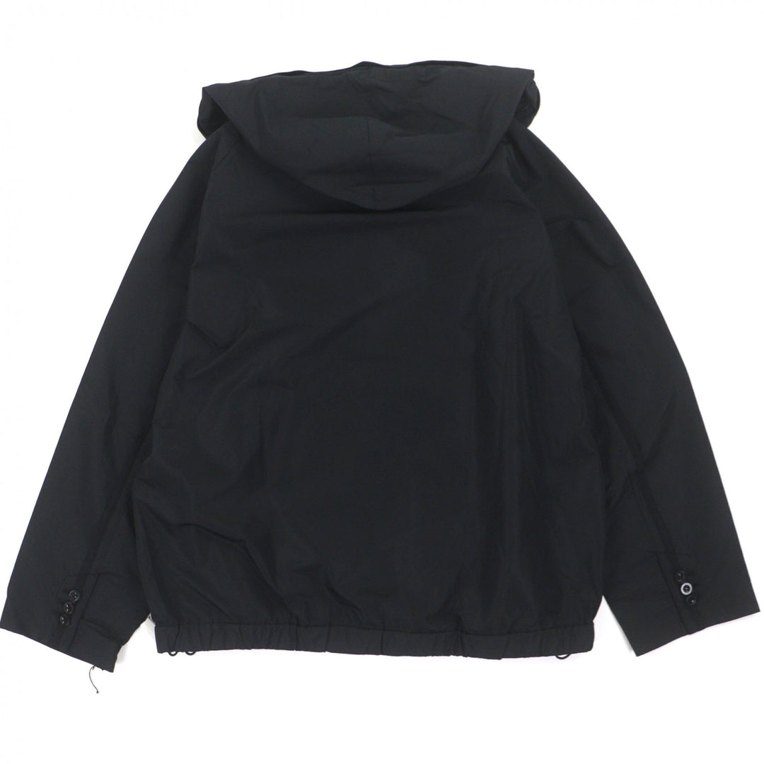 Pristine Sacai mountain hoodie Taffeta Blouson black polyester mens 1 24-03399M