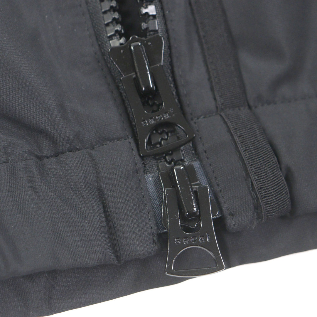 Pristine Sacai mountain hoodie Taffeta Blouson black polyester mens 1 24-03399M