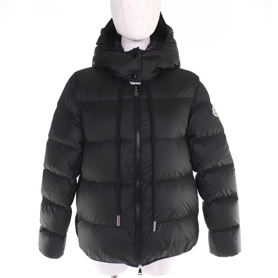 Excellent MONCLER DRONIERES Logo patch hooded 2-way down jacket/down vest 0