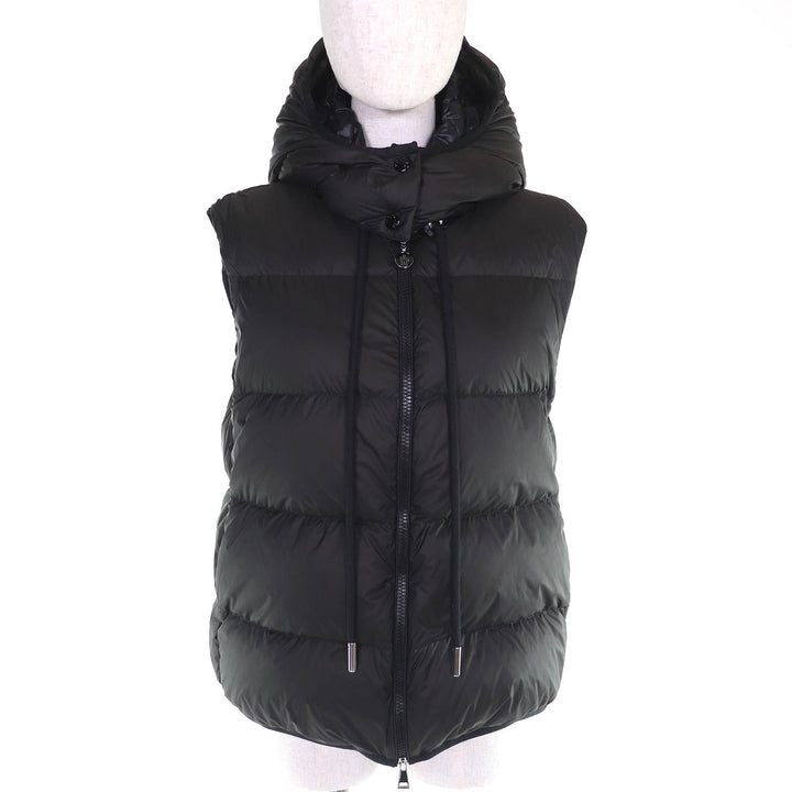 Excellent MONCLER DRONIERES Logo patch hooded 2-way down jacket/down vest 0