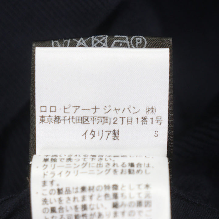 Excellent Loro Piana sweater Navy wool mens S FAL2387