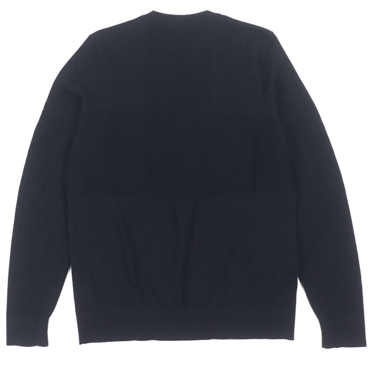 Excellent Loro Piana sweater Navy wool mens S FAL2387
