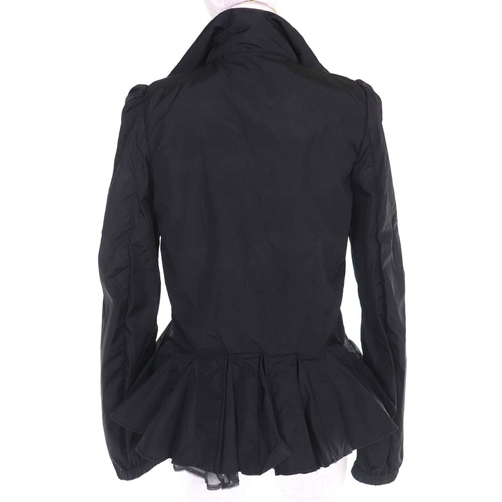 Great MONCLER Nylon jacket SONOMI Logo patch, down collar, ruffle design black 0