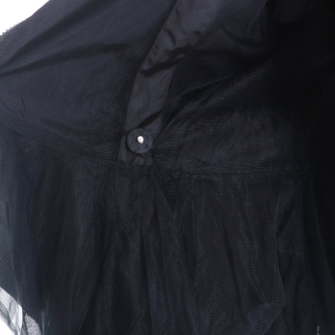 Great MONCLER Nylon jacket SONOMI Logo patch, down collar, ruffle design black 0