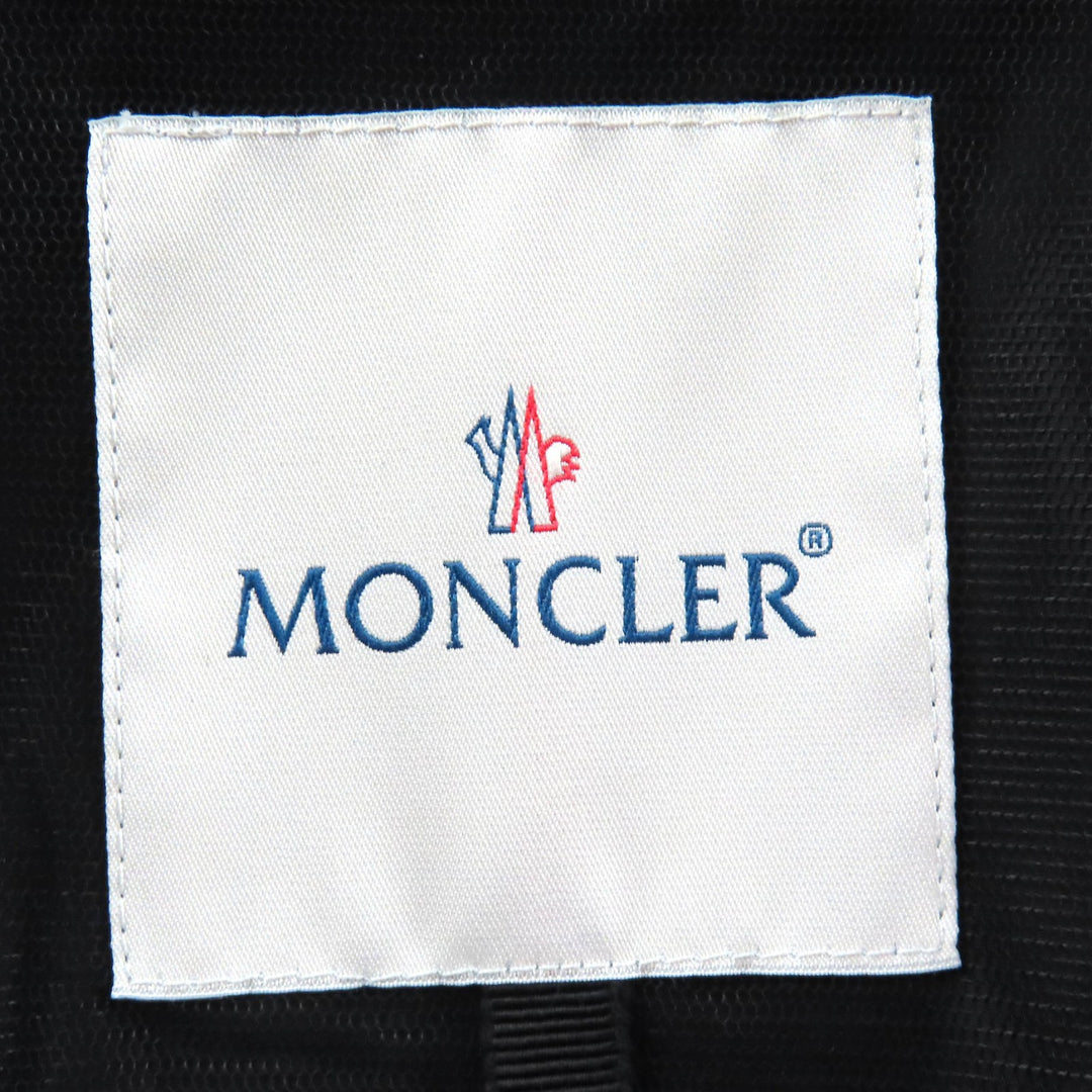 Great MONCLER Nylon jacket SONOMI Logo patch, down collar, ruffle design black 0