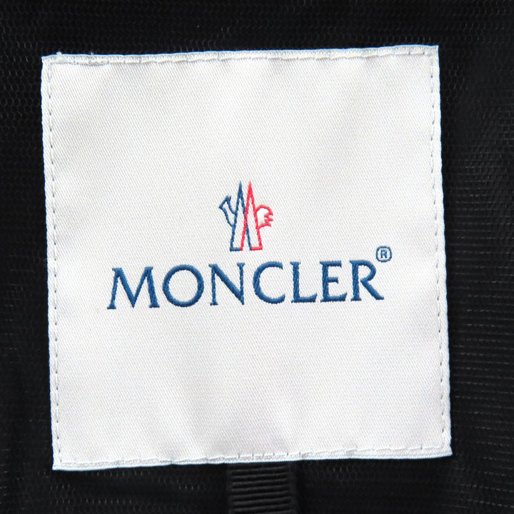 Great MONCLER Nylon jacket SONOMI Logo patch, down collar, ruffle design black 0