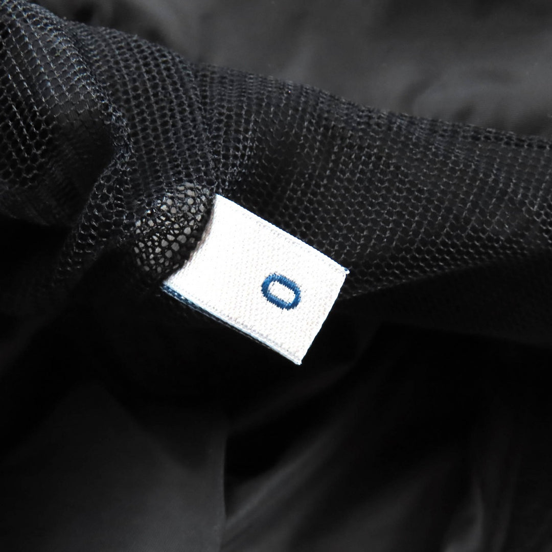 Great MONCLER Nylon jacket SONOMI Logo patch, down collar, ruffle design black 0