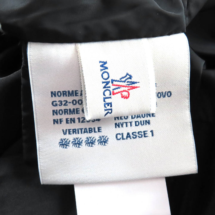Great MONCLER Nylon jacket SONOMI Logo patch, down collar, ruffle design black 0