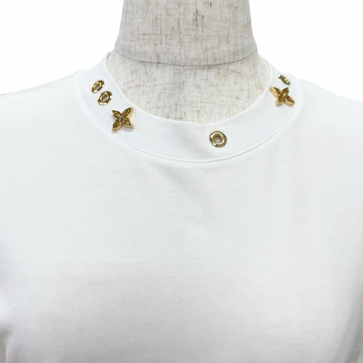 Excellent LOUIS VUITTON Short sleeve T-shirt Monogram Eyelet Side Strap XS