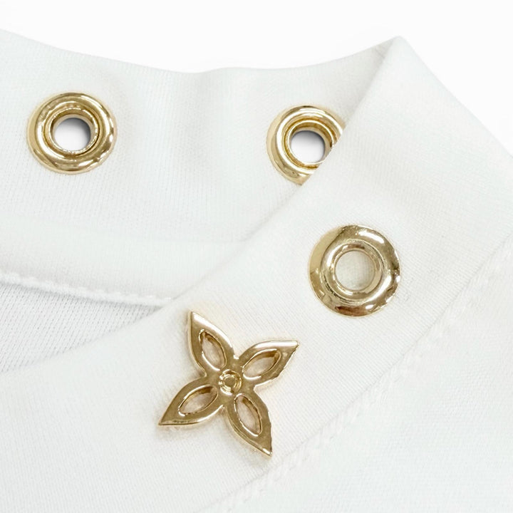 Excellent LOUIS VUITTON Short sleeve T-shirt Monogram Eyelet Side Strap XS