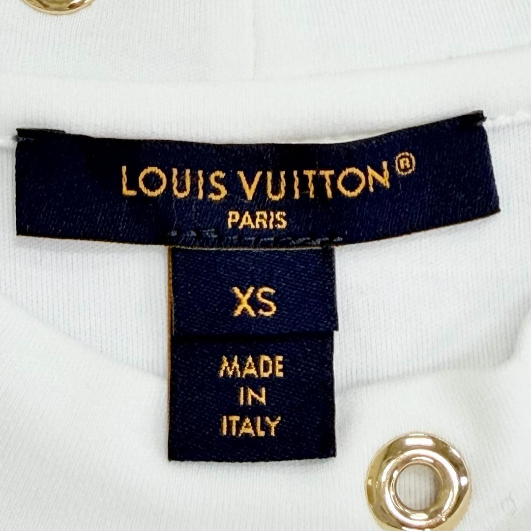 Excellent LOUIS VUITTON Short sleeve T-shirt Monogram Eyelet Side Strap XS
