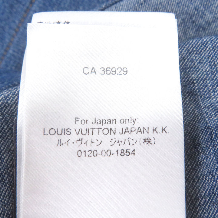 Excellent LOUIS VUITTON Short Sleeve Chambray Shirt