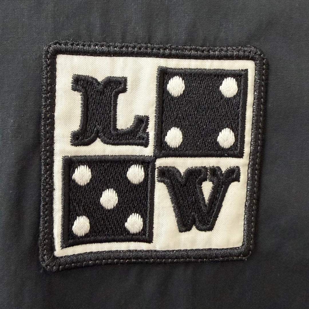 Great LOUIS VUITTON Short sleeve shirt LV logo patch black cotton mens