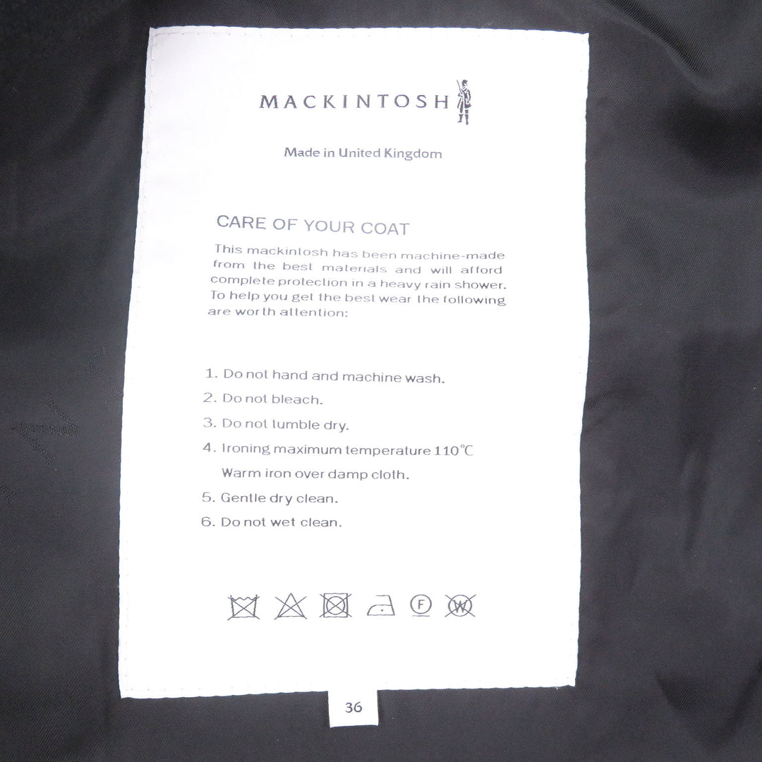 Excellent Mackintosh coat RAINTEC CHRYSTON Navy cotton mens 36 GM-1003FD
