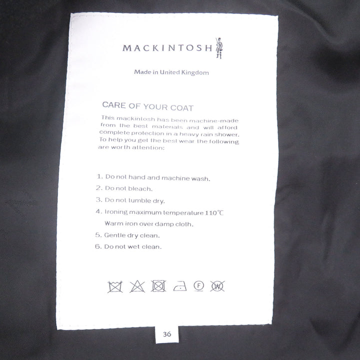 Excellent Mackintosh coat RAINTEC CHRYSTON Navy cotton mens 36 GM-1003FD