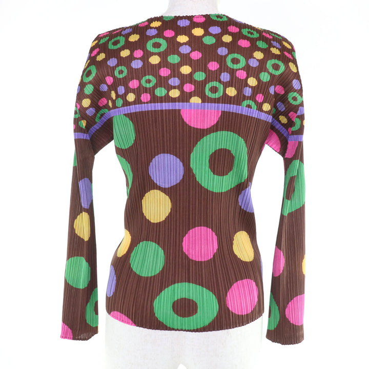 Excellent PLEATS PLEASE T-shirt Long sleeve multicolor Women 3 PP21-JK594