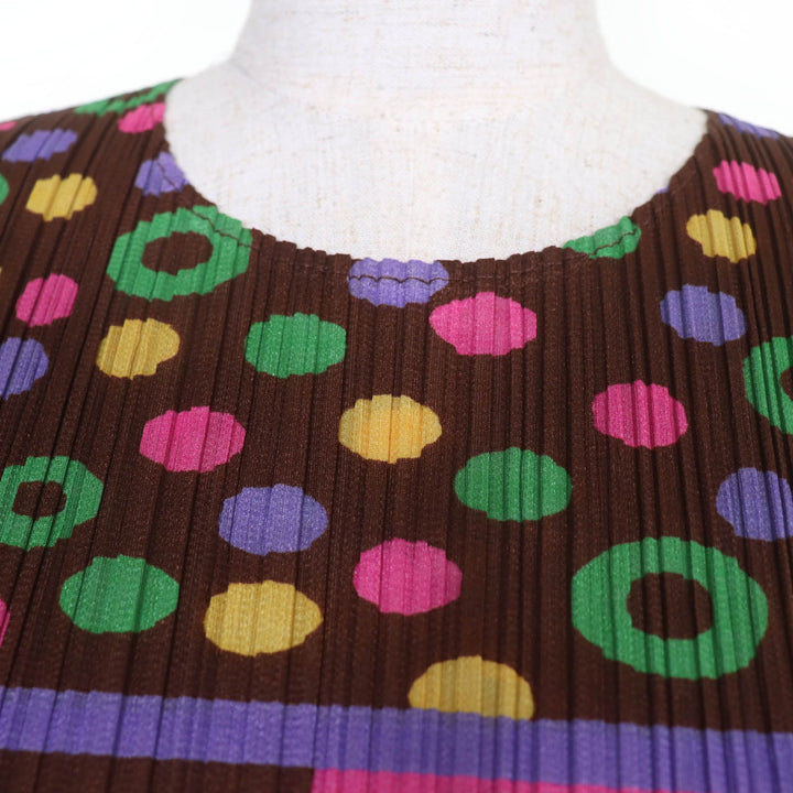 Excellent PLEATS PLEASE T-shirt Long sleeve multicolor Women 3 PP21-JK594