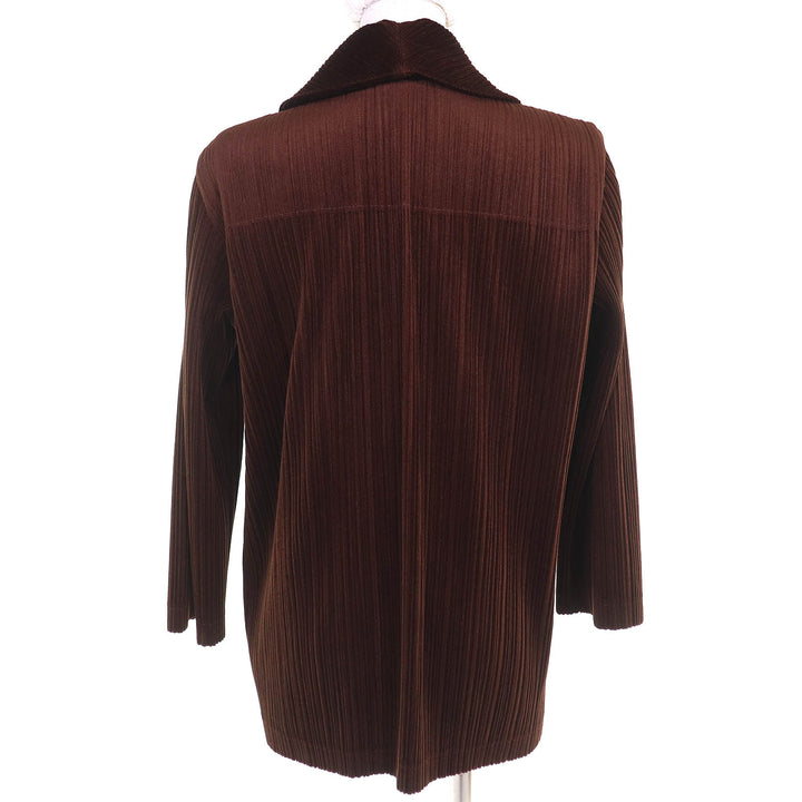 Excellent PLEATS PLEASE Jacket Brown polyester Women 4 PP63-JD774