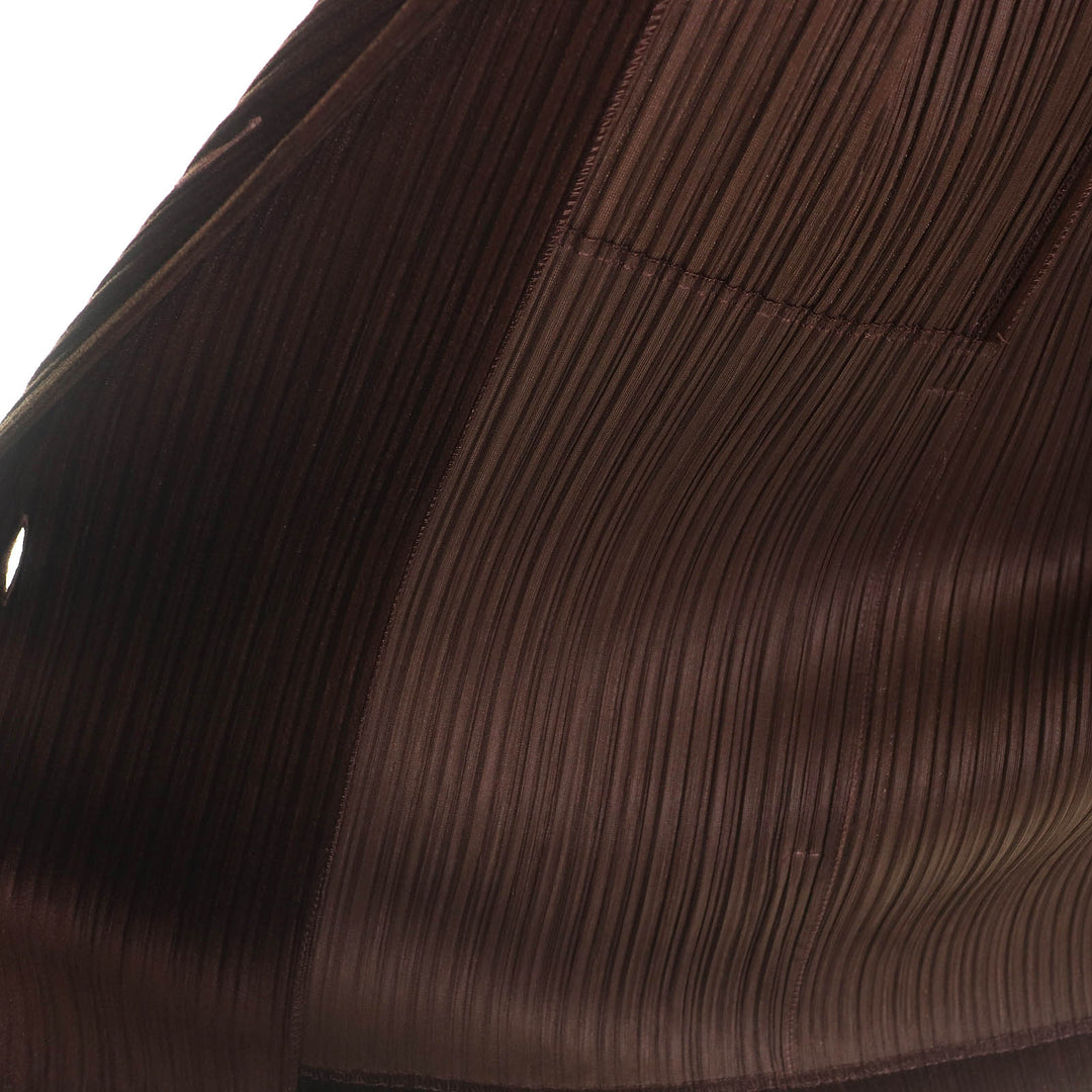 Excellent PLEATS PLEASE Jacket Brown polyester Women 4 PP63-JD774