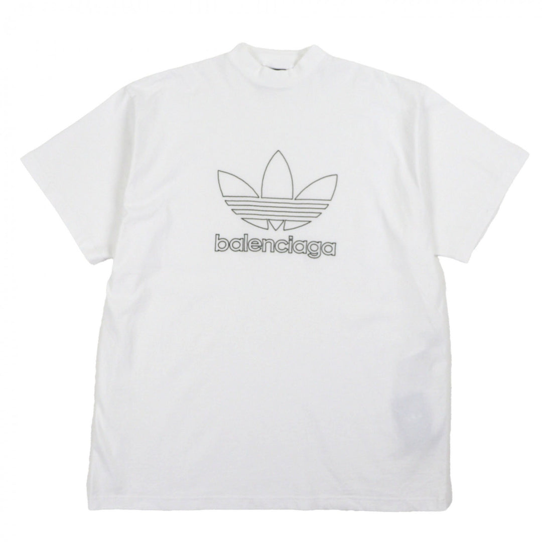 Pristine BALENCIAGA adidas Short sleeve T-shirt TNVN8 white cotton mens 2 723976