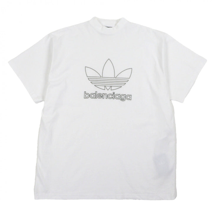 Pristine BALENCIAGA adidas Short sleeve T-shirt TNVN8 white cotton mens 2 723976