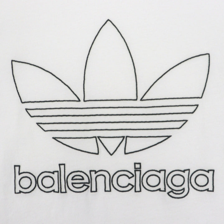 Pristine BALENCIAGA adidas Short sleeve T-shirt TNVN8 white cotton mens 2 723976