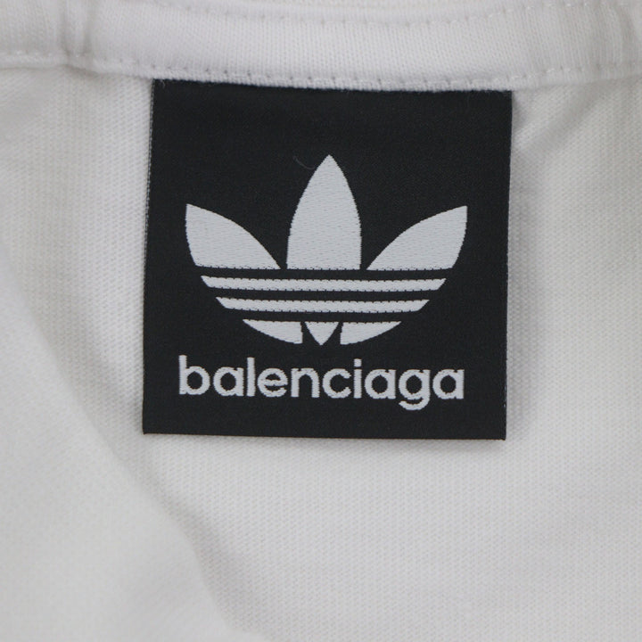 Pristine BALENCIAGA adidas Short sleeve T-shirt TNVN8 white cotton mens 2 723976