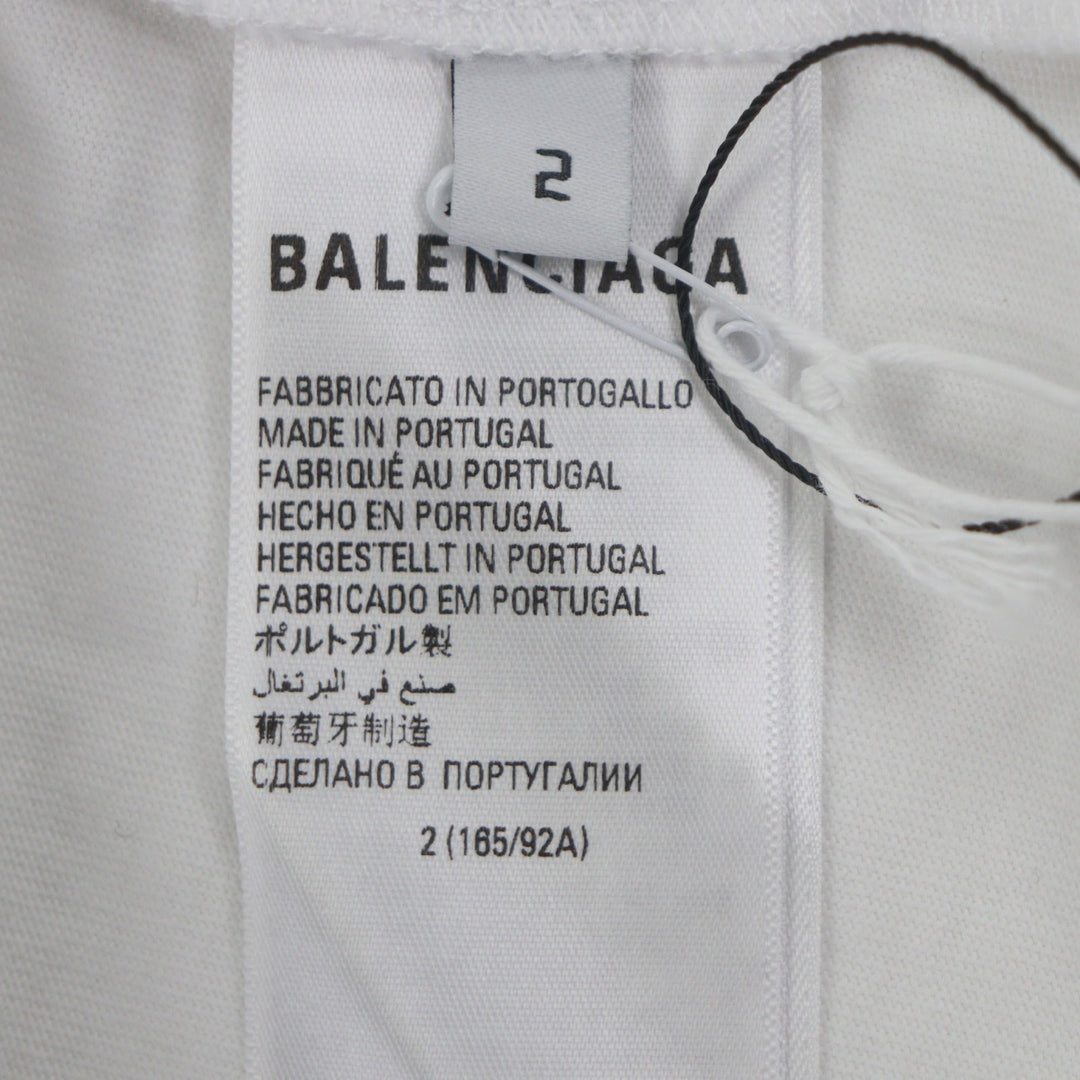 Pristine BALENCIAGA adidas Short sleeve T-shirt TNVN8 white cotton mens 2 723976