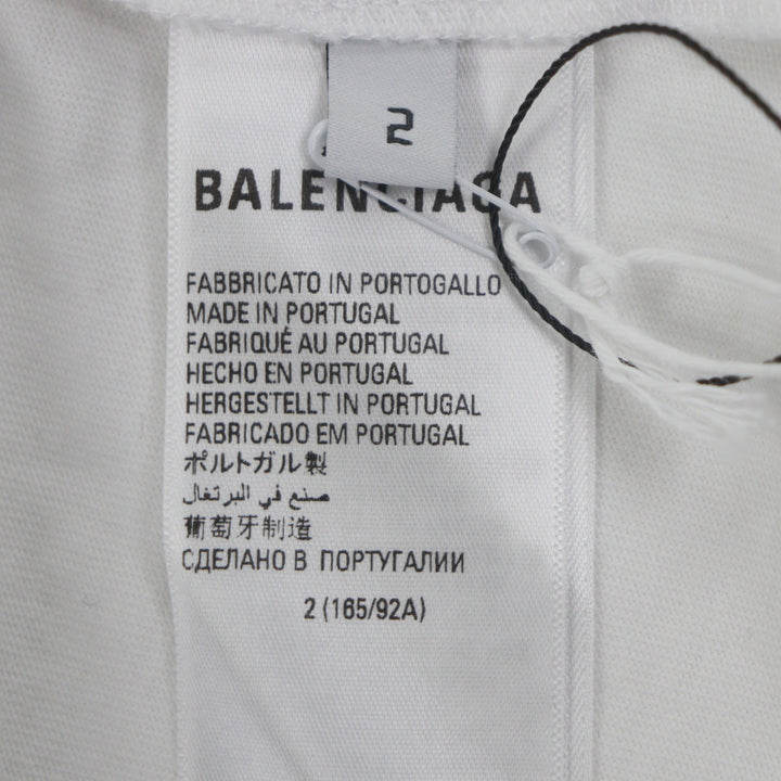 Pristine BALENCIAGA adidas Short sleeve T-shirt TNVN8 white cotton mens 2 723976