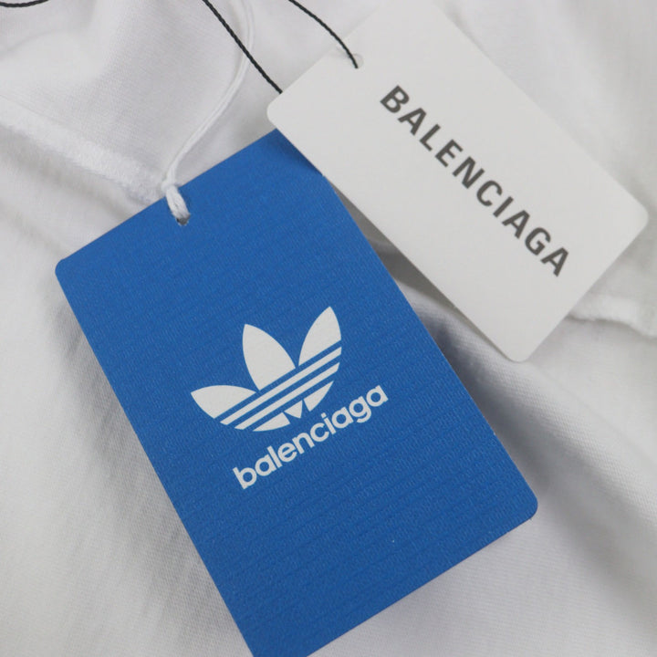 Pristine BALENCIAGA adidas Short sleeve T-shirt TNVN8 white cotton mens 2 723976