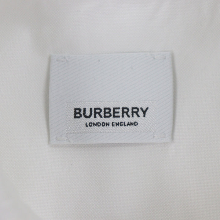 Excellent BURBERRY Long sleeve shirt white cotton mens XS 8023776